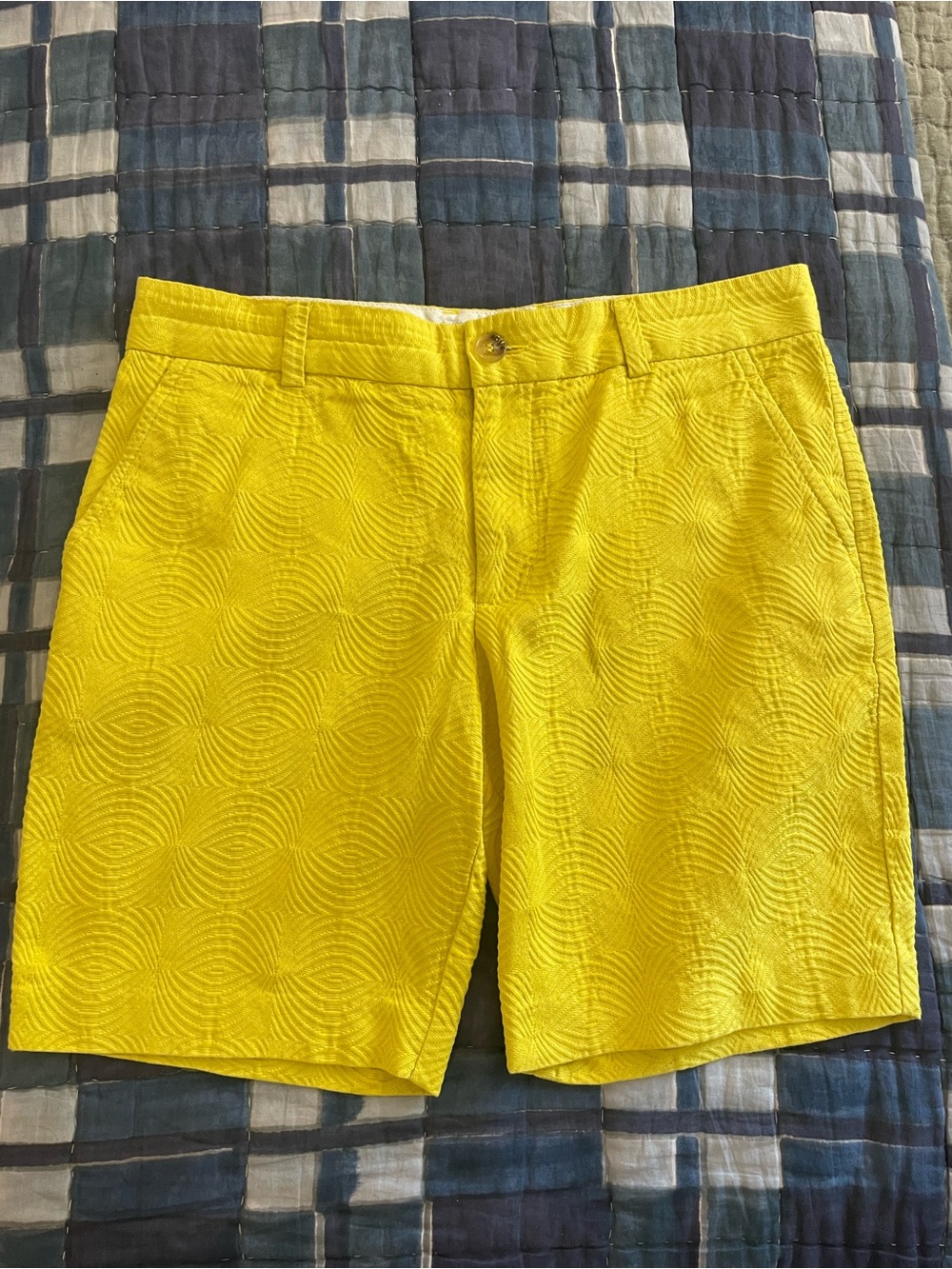 Rare Mr. Turk Men's Yellow Textured Shorts